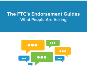 FTC endorsements guidelines